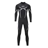 ZCCO Herren-Neoprenanzug, 3 mm Premium Neopren, volle Ärmellänge, Taucheranzug für Spearfishing, Schnorcheln, Surfen, Kanufahren, Taucheranzug (Herren-1, XXL)