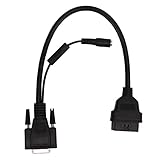 OBD I Adapter Box Switch Kabelkabel Bluetooth Conversion Cable 16pin männlich bis 15 Pin Frauen Ersatz für den Start X431 Diagnosewerkzeug für ATVs Schwer- und Nutzfahrzeuge Autos