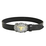 BUBEFSKD Western Leder Schnalle Gürtel Cowboy Metallgürtel Floral Eingraviert Für Männer Jeans Dekoration Western Florale Gravierte Geprägte Geprägte Werkzeuge Echte Ledergurt