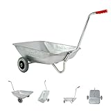 TRUTZHOLM Schubkarre Einhandkarre Friedhofskarre Pflanzkarre Gartenkarre Handwagen Traglast 100 kg mit Vollgummirädern