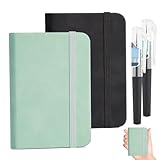 YiJiuBa A7 Notizbuch Set Mit 2 Stiften, 2 Stk Notebook, Notizbuch a7 Blanko, 200 Seiten Taschennotizbuch, Reisetagebuch, Ideal FüR Notizen, To-Do-Listen Oder Skizzen, Kinder, Erwachsene