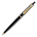 Pelikan Kugelschreiber Classic 200, Schwarz, hochwertiger Druckkugelschreiber im Geschenk-Etui, 996686