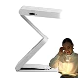 Wiederaufladbare Buch-Leselampe über USB, wiederaufladbar, LED-Leselicht zum Lesen, Clip, LED-Leselampe für Bücher, faltbare Buchlichtlampe für Schlafzimmer, Wohnheim, Schule