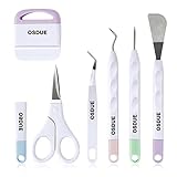 OSDUE Entgitterwerkzeug Plotter Zubehör, 6 Stück Vinyl Jäten Werkzeuge, Edelstahl DIY Bastelwerkzeug Set für Sammelalbum, Silhouette, HTV, Cameos, Beschriftung