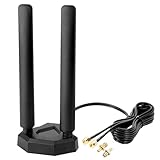 Nelawya 4G LTE/5G Sub-6 Antenne SMA TS9 Stecker Breitband 8dbi 600-3980MHz Rundstrahlantenne mit Magnetfuß 2m Kabel für Drahtlosen Mobilen Industrierouter Netgear Huawei ZTE Cellular Gateway Modem