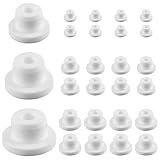 Badewannen-Düsenabdeckungen, Silikon-Lochstopfen, weiß, wasserdicht, 4 Größen, Badewannenstöpsel, passend für 13 mm, 14 mm, 15 mm Badewannenlöcher, 24 Stück