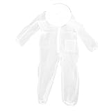 ANKROYU Professioneller Imkeranzug, Schutzkleidung gegen Bienenstiche, Ganzkörper-Imkeroutfit aus Nylonnetz mit belüfteter Kapuze für Imkereibedarf, Imkerausrüstung (XXL)