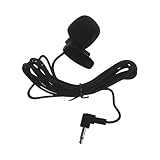 TEHAUX Kabelloses Fahrzeugmikrofon mit Rauschunterdrückung Klarer Sprachverstärker für Freisprechanlage Kompatibel mit Smartphones Tablets und Audiogeräten Externes Lavaliermikrofon für