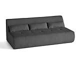 Lisa Design Onyx - 3-sitzer Einzelsofa - Cord Dunkelgrau