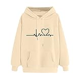LKRSEEF Sweatjacke Damen Hoodie Kapuzenjacke Jacke Mit Kapuze Fleecejacke Oversize Sommerjacke Hoody Sommer College Sweatshirt Kapuzenpullover Für Winterjacke Herbstjack Jacken Pullover Strickjacke