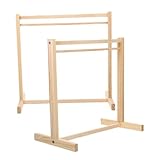 SOIMISS 2 Stück Teiliges Puppenkleiderbügel Holz Stabiler Miniatur kleiderständer für Puppen Elegantes Design Vielseitig Einsetzbar für Puppenkleiderschrank und Aufbewahrung