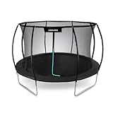 Trampolin Outdoor, Gartentrampolin Ø 244 cm 8 Zertifiziert Trampolin mit Sicherheitszaun und Gepolsterte Stangen für Kinder Indoor Outdoor Fitness, Belastbar bis 100kg (8FT DE)