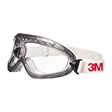 3M Vollsicht-Schutzbrille Serie 2890, abgedichtet, Anti-Fog-Beschichtung, transparentes Acetatglas, 2890SA, Klar