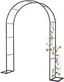 Gartenbogen, Laube, Breit, 120–350 Cm, Pflanzengitter, Hochzeitstorbogen, Rosenbögen, Stahlrahmen, Für Hochzeit, Brautparty, Elegante Dekorationen Und Kletterpflanzen Im Garten,Schwarz,W1.4M*H2.3M