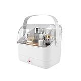 LtyTz Make-up-Organizer für Kosmetik, Lippenstifte, Schmuck, Nagelpflege, Hautpflege, ideal für Schlafzimmer und Badezimmer, Weiß