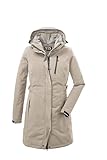 killtec Damen Funktionsparka/Parka mit abzippbarer Kapuze KOW 165 WMN PRK, hell taupe, 38, 37726-000