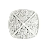 500 g natürlicher weißer Flusskiesel für Sukkulenten, Aquarium, keine Vase, Pflanze, Haus, Garten, Dekoration, Landschaftsfigur, Mini-Stein, Großhandel, XXL, Weiß