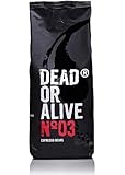 DEAD OR ALIVE Espresso No3 - Starke Espresso Bohnen 500g - 100% Robusta - Kaffeebohnen für Kaffeevollautomat und Espressomaschine - Ganze Bohnen mit viel Koffein aus Italien - Coffee Beans