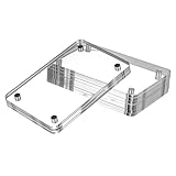 DECORNIJIA 5 Stück Magnetischer Acryl bilderrahmen Doppelseitig Transparent Mit Rundungen Für Kühlschrank Fotohalter Büro Und Wohnkultur Einfacher Bildwechsel