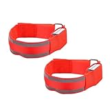 OLACD Verstellbares, reflektierendes LED-Armband, 2 Stück, kreatives Fahrradarmband