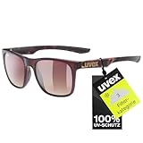 uvex LGL 42 - Sonnenbrille für Damen und Herren - 100% UVA-, B, C Schutz - inkl Schriftzug auf den Bügeln - havanna matt/brown - one size