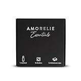 AMORELIE Essentials Set 3-teilig - Kondome, Gleitgel & Intimpflegetücher | Geschenkset für Paare | Hotel Set für Unterwegs