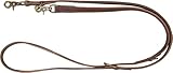 TRIXIE Hundeleine aus Leder Rustic V-Leine Leder L–XL, 2,00 m 25 mm in dunkelbraun - verstellbare Fettlederleine für Hunde im klassischen Design - für große bis sehr große Hunde - 19003