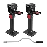 2 Stück Wagenheber aus Stahl, Offroad Wagenheber Arbeitssparender Heber bis 2000 kg max. Rasentraktor Zubehör Autolift Offroad zubehör Auto kfz Lastenheber Schwarz