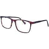 Cvantus Tortoiseshell Lesebrille 1 5 + | Quadratische Lesebrille Herren & Damen | Blendfreie, Lesebrille Mit Blaulichtfilter & UV Filter | Antistatische Computer Lesebrille +1.50 Dioptrien SOEC 100 C2