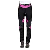 Zilosconcy Skihose Damen kurzgröße Wasserdicht Winddicht Schneehose Snowboardhose Frauen Winter Softshellhose Outdoor Warme Wanderhose Outdoorhose Trekkinghose