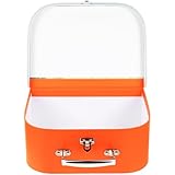 FRCOLOR Aufbewahrungskoffer aus Karton mit Kleiner Griff Tragbare Spielzeugbox für Kinderzimmer und Schreibwarenorganisation