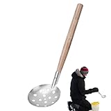 Eisangellöffel - Langer Griff Tragbar Großes Loch Kein Bücken Mehr Schöpfwerkzeug | Zum Ausschöpfen Von Der Eisangelausrüstung,Für Erwachsene Profis Enthusiasten Amateure Familie Und Freunde