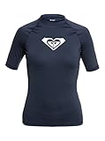 Roxy Whole Hearted - Kurzärmliger Rashguard mit UPF 50 für Frauen Blau