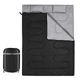 Schlafsack, isolierte und wasserdichte Decke, Schlafsack mit Kapuze | perfekte Wahl für Outdoor-Abenteuer, optimierter Dehnbereich, sichert die Körperwärme, packt kompakt