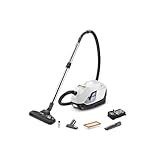 Kärcher Staubsauger mit Wasserfilter DS 6, besonders für Allergiker geeignet, HEPA 12-Filter, automatische Kabelaufwicklung und Zubehöraufbewahrung, weiß, Weiss