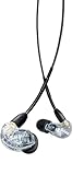 Shure AONIC 215 Wired Sound isolierende Ohrhörer, klarer Sound, Einzelfahrer, sicherer In -Ear -Anpassung, abnehmbares Kabel, langlebige Qualität, kompatibel mit Apple & Android -Geräten - Clear