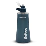 Katadyn BeFree AC 1,0L Schieferblau – Ultraleichter Wasserfilter für Outdoor, Camping & Abenteuer, mit Aktivkohlefilter & EZ-Clean Membrane™ – immer und überall sauberes Trinkwasser