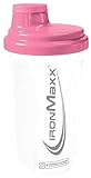 IronMaxx Eiweiß Shaker - Frozen White Rosa 700ml | Proteinshaker mit Drehverschluss, Sieb & Mess-Skala | auslaufsicher, spülmaschinengeeignet & frei vom Weichmacher BPA & DEHP, Polypropylen