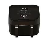 Instant Pot – Versazone Dual Black Heißluftfritteuse – Groß 8,5 l, Familiengröße – Einzelner Doppelkorb mit Trennwand – 8 in 1 – Dörren, Grillen, Backen, Braten, Aufwärmen, Antihaftbeschichtung