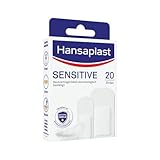 Hansaplast Sensitive Pflaster 20 Strips, hautfreundliche und hypoallergene Wundpflaster, Pflaster mit sicherer Klebkraft, schmerzlos zu entfernen