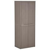 Generisch Gartenschrank 65x45x172 cm PP Holz-Optik,jiangboyue-151240