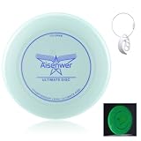 Ultimate frisbee disc 175g, ultimate frisbee profi, ultimate flugscheibe, Nachtfrisbee, Wird mit passender Frisbee-Schnalle für einfachen Transport geliefert, Sport,Strand,Freien Nachtspie（Grün）