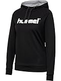 hummel Cotton Logo Hoody Damen Schwarz, S Damen