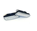 BLUETECH Ultra kleine universale LED Tagfahrleuchten/Tagfahrlichter mit 16 SMD LEDs R87 Modul E-Prüfzeichen & Dimmfunktion