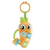 Lisciani - CAROTINA Baby Rassel Karotte - Musikalisches Spielzeug für Babys ab 3 Monaten - Mit Licht & Ton - Beißringe - Fördert Sinneswahrnehmung - Elektronische Rassel - Baby Lernspielzeug