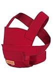 marsupi mini Puppentrage - Babytrage für Puppen-Mamas und Puppen-Papas ab 2 Jahre, Biobaumwolle, mit Klettverschluss (marsupi mini/Puppentrage, rubinrot/ruby red)