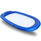 Best Sporting Aufblasbare Wasserhängematte Mesh Mat I Luftmatratze mit Netz | Pool Lounge Float I Sommer-Spaß für Erwachsene I Max. Benutzergewicht 100 kg (Blau)