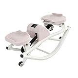 Seitlich Schaukelnder Stepper – Hartstahl 49 X 27 X 23 Cm Mit Zugseilen | Balance-Rocker-Training Für Knie, Beine, Hüften, Bauch, Ganzkörper-Fitnessstudio, Büro, Balance-Rocker-Training Für Das Traini