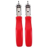 Holibanna Manueller Nagelzieher 2 Stück Pack aus Edelstahl mit Komfortablem Rutschfestem Griff und Hebelwirkung für Holzbearbeitung und Polsterentfernung