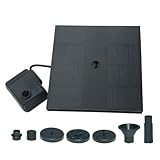 EpheyFIF Effiziente Solarpumpe für Gartenteich und Vogeltränke mit 70 cm maximaler Hubkraft